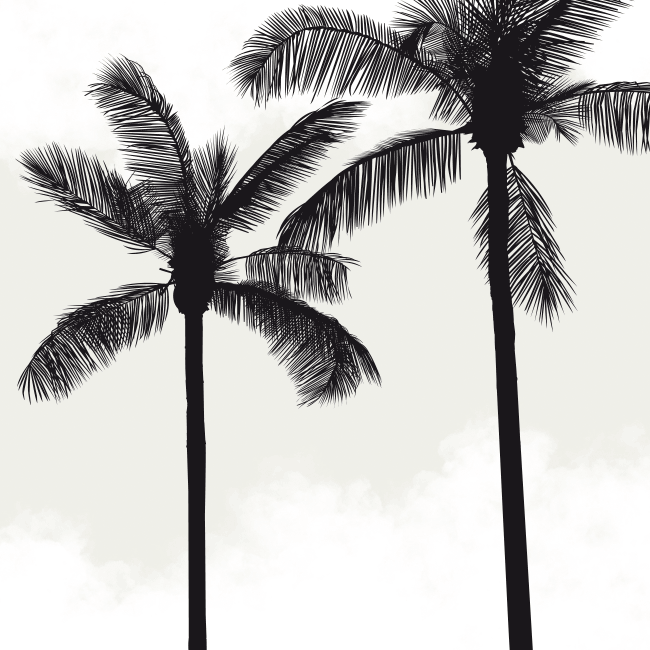 illustration berlin palm tree